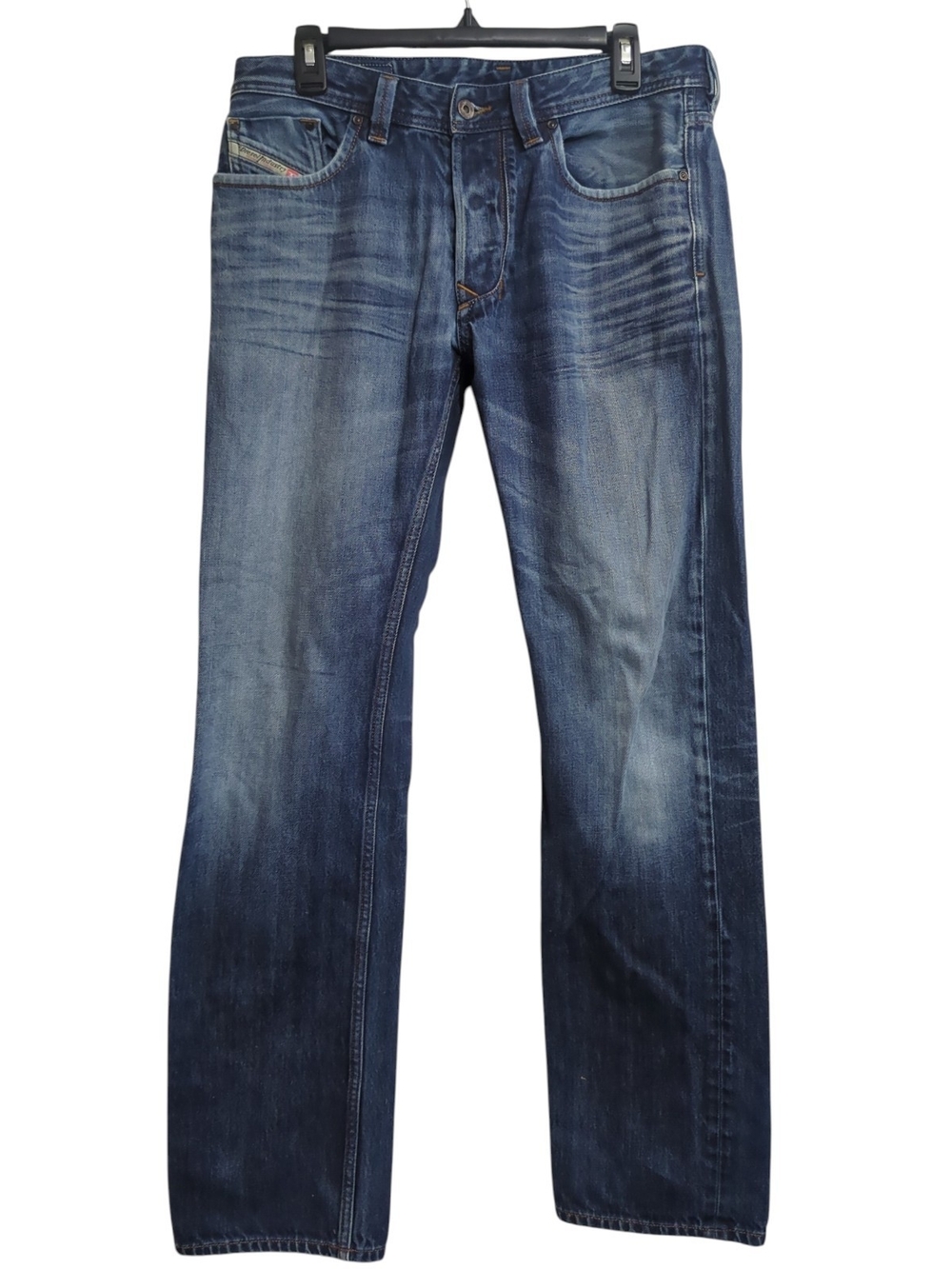 Diesel Larkee 1985 Regular Straight Leg Jeans Wash 0073N Button Fly 31x34 Y2K